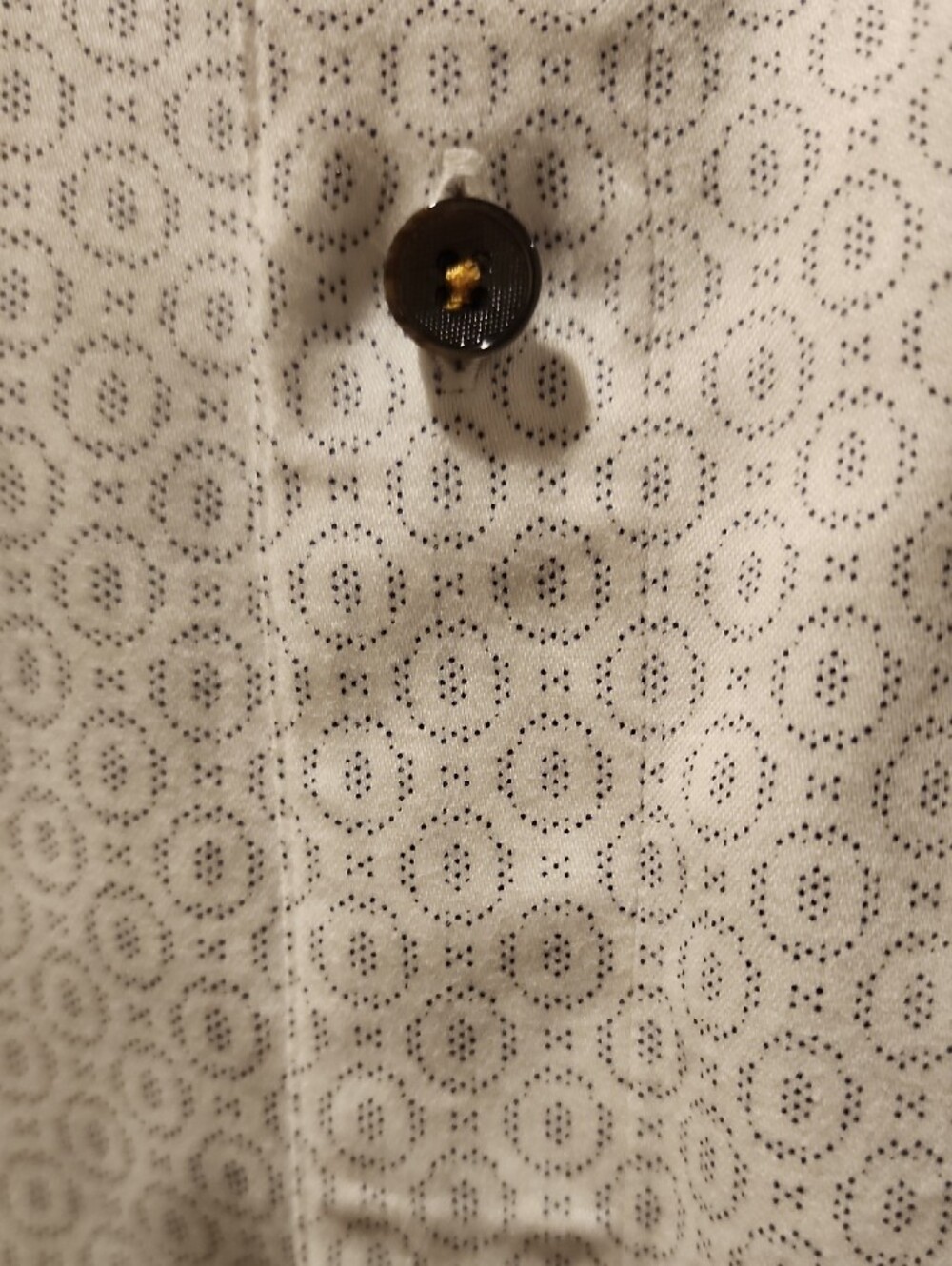 Ted Baker White Micro-Pattern Button-Down Shirt - Picture 6 of 7